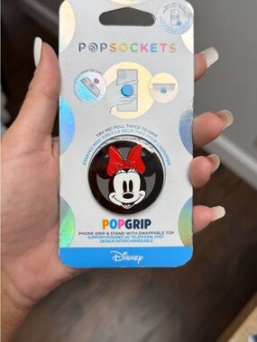 Disney Minnie Mouse Black and Red PopGrip Phone Grip